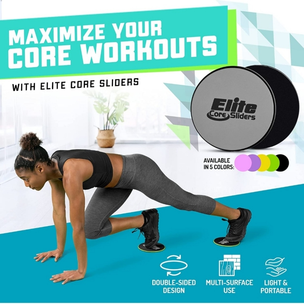 Pink Core Workout Sliders - Picture 3 of 6